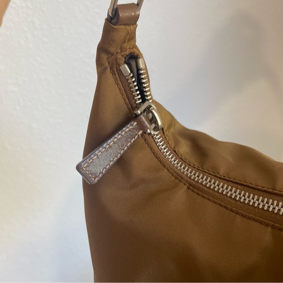 Prada Tessuto Sirio Brown Pochette small Nylon Shoulder bag - Picture 7 of 16